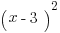(x-3)^2