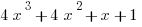 4x^3+4x^2+x+1